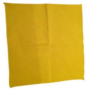 Vintage 1960s Yellow Textured Handkerchief Scarf